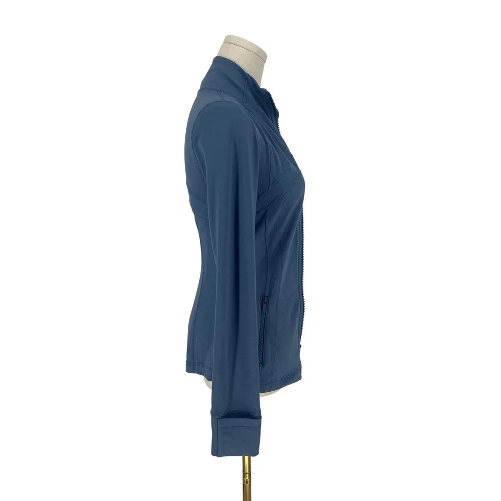 Lululemon Define Jacket Nulu Washed Denim Blue Size 4